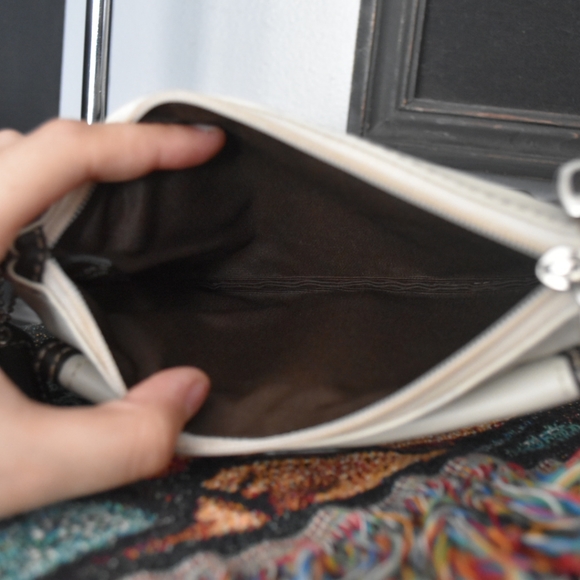 COACH Soho Wallet / Wristlet Cream/White and Brown VINTAGE! - Picture 5 of 5